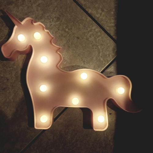 Unicorn LED Kids Lamp like new, ideal for gift or decoration