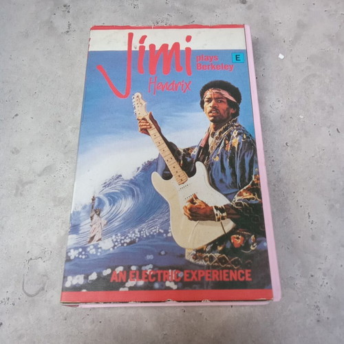 Jimi Hendrix Plays Berkeley VHS tape used, 1980s music video