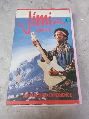 Jimi Hendrix Plays Berkeley VHS tape used, 1980s music video