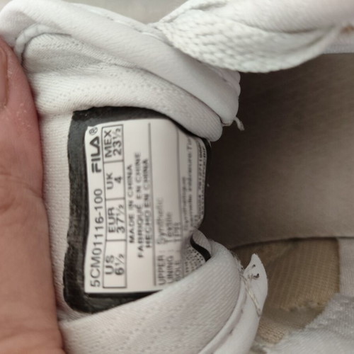 Fila A Low women's white sneakers size 37.5 like new