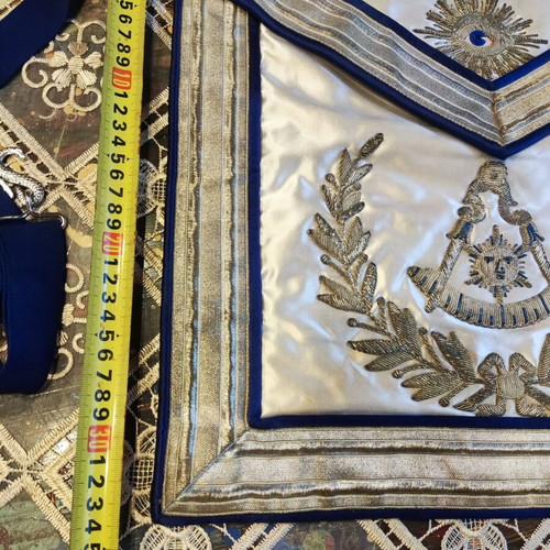 Past Master Masonic Apron 1965 Plato Lodge NY
