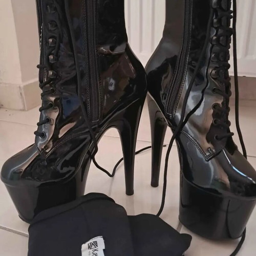 Adore 1020 pole dancing boots black size 37 new