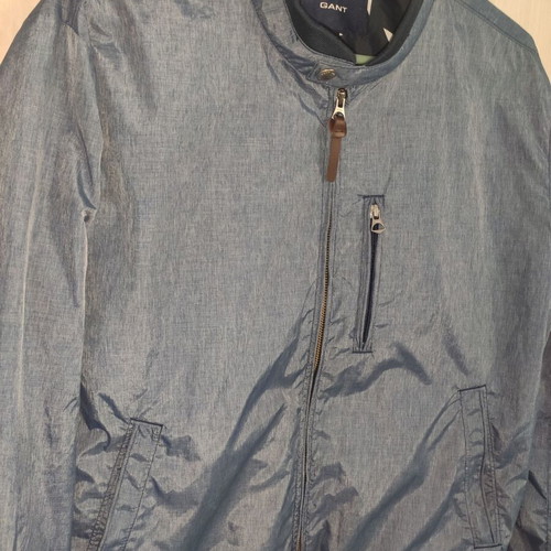 Gant men's lightweight bomber jacket dusty blue size L, M like new