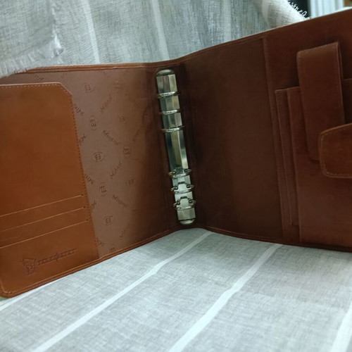 Filofax leather agenda used, handmade, collectible