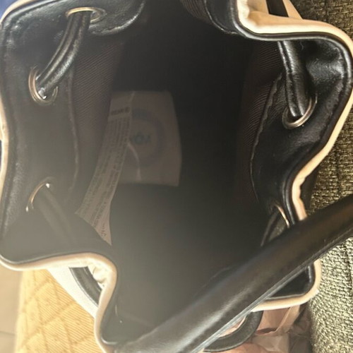 Leatherette crossbody bag black and white like new