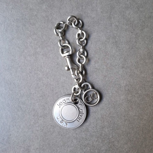 Calvin Klein Jeans silver metal keychain like new