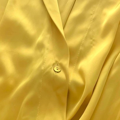 Vicolo satin shirt yellow medium new
