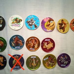 Chipicao Ice Age used caps, 6 paper and 8 metal