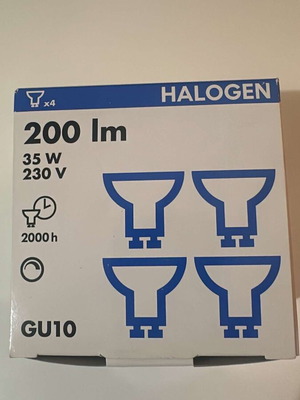 Halogen bulbs 200lm 35w 230v new
