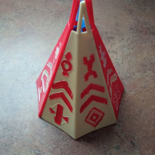 Jean-Hoefler Indian Tent (Tepee-Wigwam) vintage toy