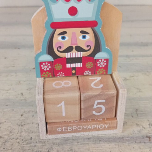 Wooden Nutcracker calendar new