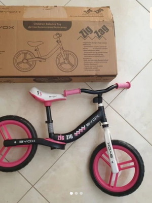 ZigZag Pink Balance Bike like new