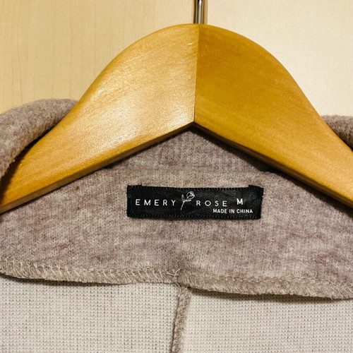 Emery Rose gray jacket new with zipper and collar