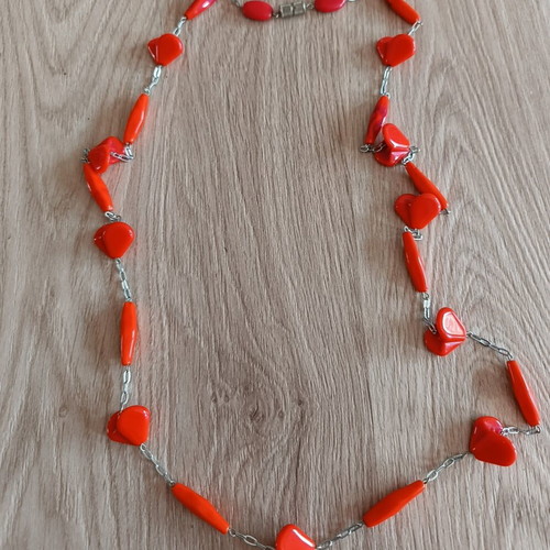 Vintage long necklace 84 cm, like new, 80s style