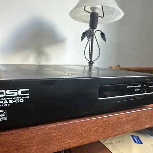 QSC SPA2-60 amplifier used, professional 2-channel 60W
