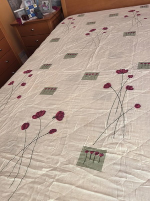 Double-sided super king summer quilt used