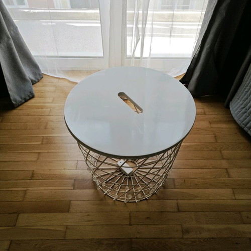 Coffee table with storage like new, small