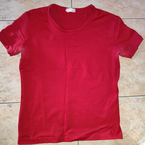 Zara red short-sleeve shirt used size M