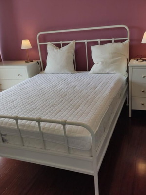 Bed with mattress 2m x 1.60m, new