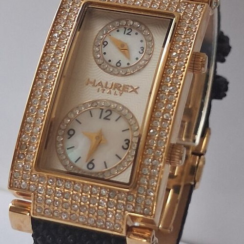 Haurex Clamour women's watch like new, gold and black