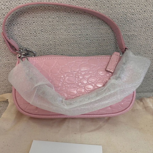 By Far Mini Rachel pink shoulder bag new