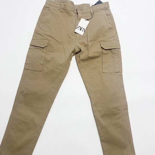 ZARA Cargo Fit men's pants, beige, size 44/34