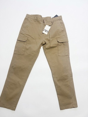 ZARA Cargo Fit men's pants, beige, size 44/34