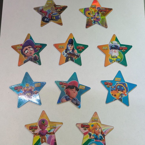 Brawl Stars collectible caps part 2 used, pack of 12 or 9 stars
