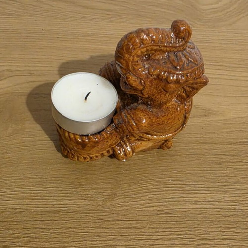 Elephant Tealight Holder ceramic, like new