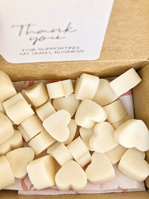 Wax melts heart shapes pack of 10, new