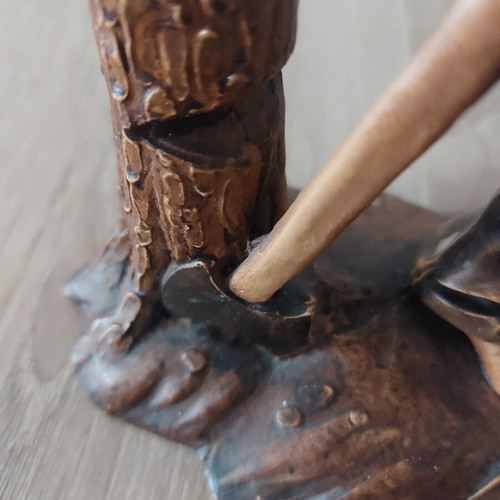 Decorative figurine 22 cm like new, rustic vintage style