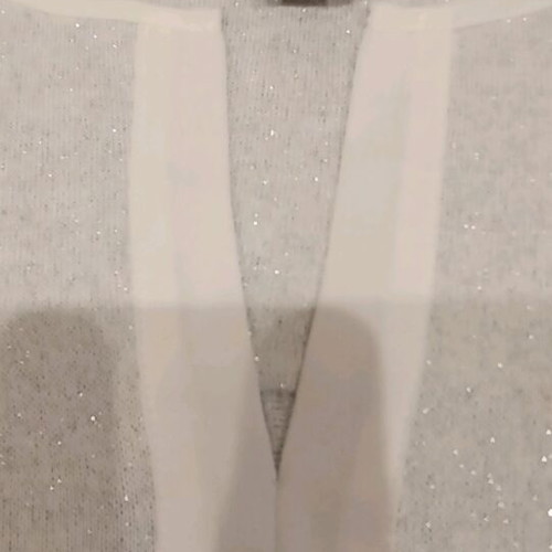 Women's top like new, long-sleeve, white with silver thread, size M Sanctuary