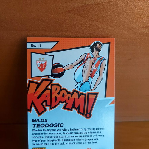 2025-26 Contenders Euroleague Milos Teodosic Gold Kaboom Card new