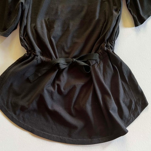 Zara Trafaluc black asymmetrical blouse used, size S-M