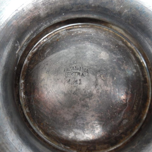 Prewar silver-plated decorative vessel from America
