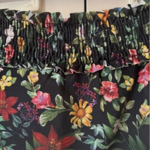 Zara off-shoulder top with floral print