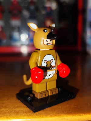 Kangaroo Mascot figure like new with stand