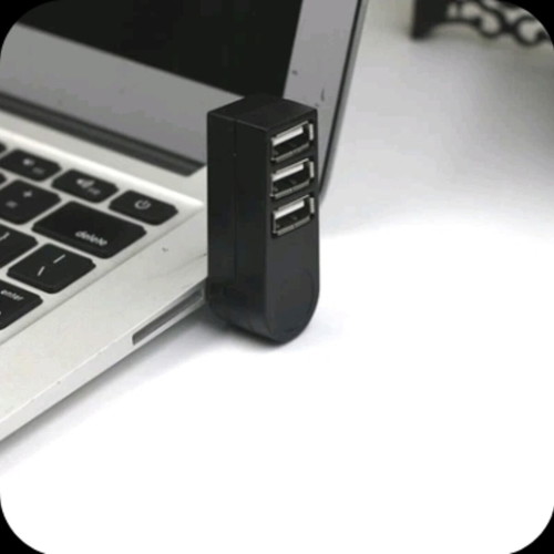 Mini Rotatable 3-Port USB Hub