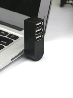 Mini Rotatable 3-Port USB Hub