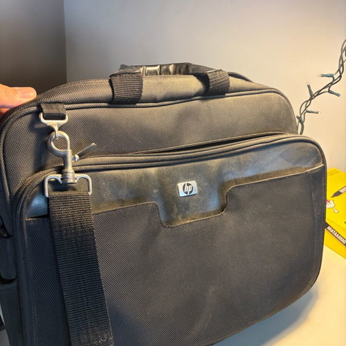 HP laptop bag used, black