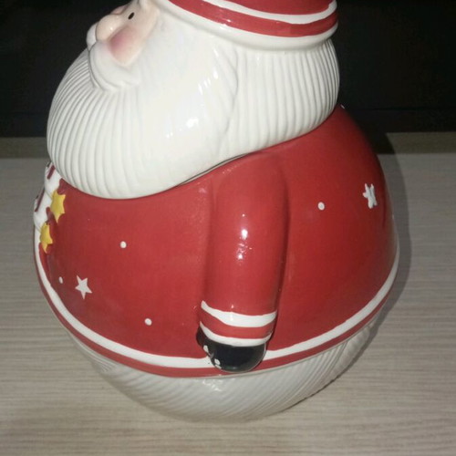 Christmas cookie jar Santa Claus like new