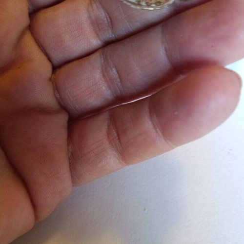 Handmade painted ring with adjustable opening like new