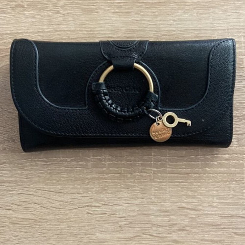 See by Chloe Hana Leather Wallet Black Like New