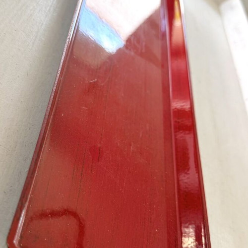 Decorative Modern Narrow Tray deep red, new