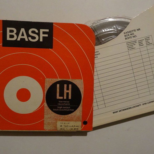 Reel to reel tape Basf like new, low noise, 17.5 cm diameter