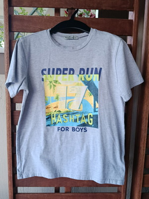 Hashtag For Boys Grey T-shirt Size 14Y Like New