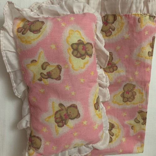 Doll Bedding Set like new with pillow for baby or large dolls