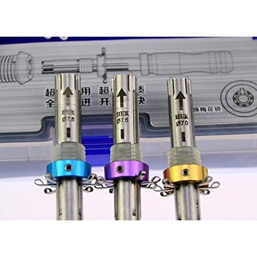 Locksmith Training Kit with Transparent Cylinder and 3 Tubular Picks