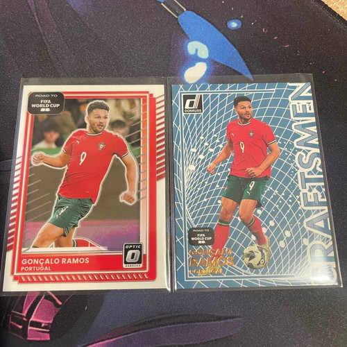 Donruss Road to World Cup 2025/26 Portugal Gonçalo Ramos Optic and Craftsmen cards like new