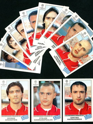 1999-2000 Panini Champions League Olympiacos 11 stickers